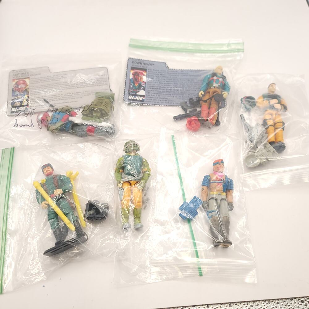 Vintage GI Joe Pack Fast Draw Downtown Scoop Zandar Grid Iron Big Bear 1984